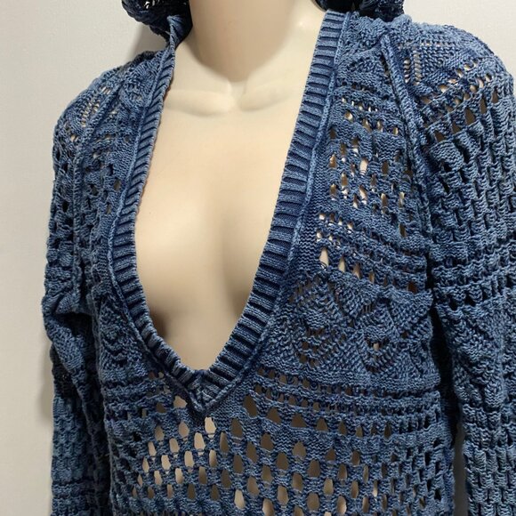 (10) Maurices Grunge Whimsigoth Fisherman Boho Sporty Cotton Hoodie Sweater L - Picture 3 of 8